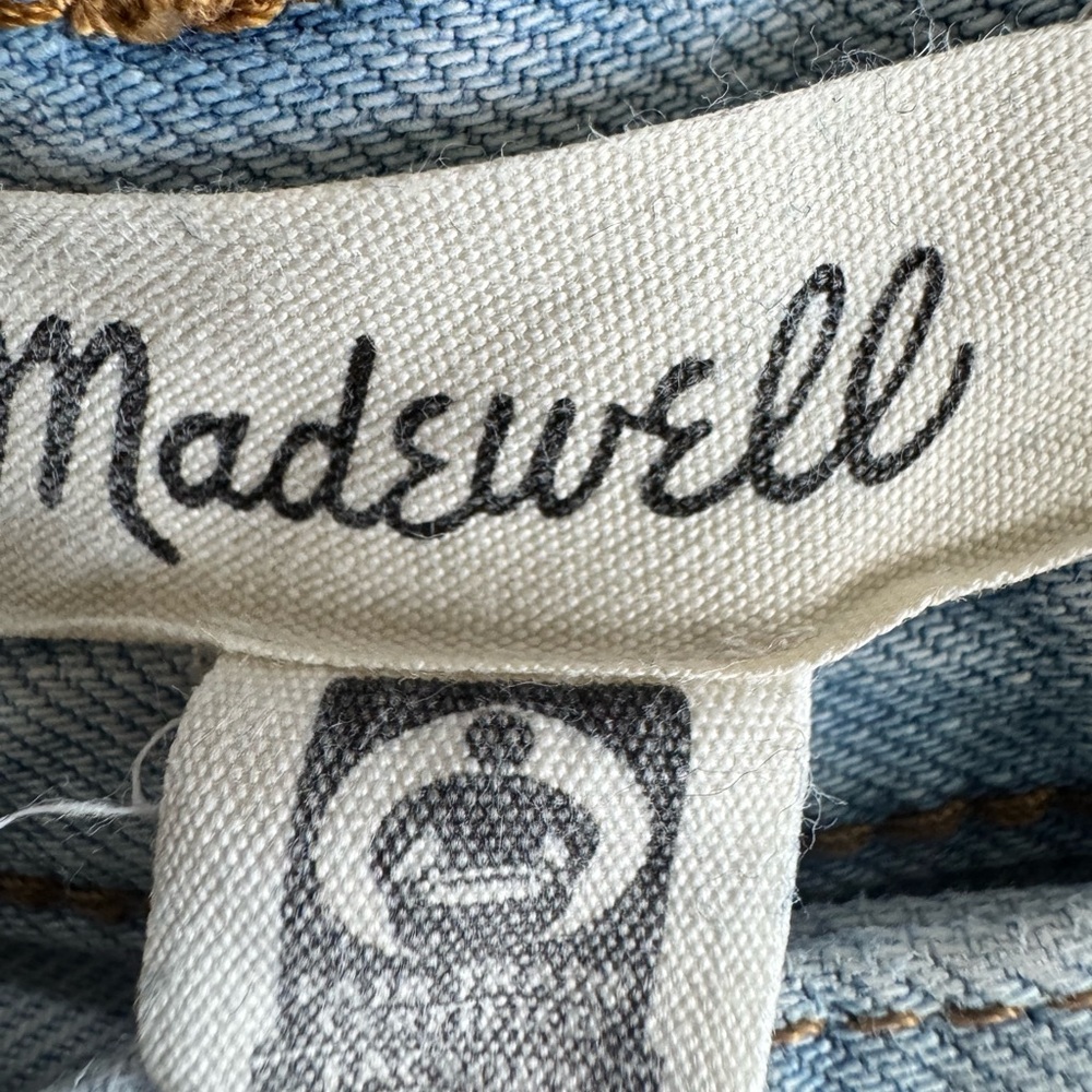 Madewell Women’s High Rise Slim Straight Jeans Size 24 Light Wash Denim - Picture 3 of 7